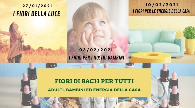 Percorso Fiori di Bach per tutti: fiori di Luce, per i bambini e per la casa - NATUROPATA LIFE COACH ANTONELLA ANCESCHI - CARPI - MODENA - REGGIO - CONSULENZE ONLINE 