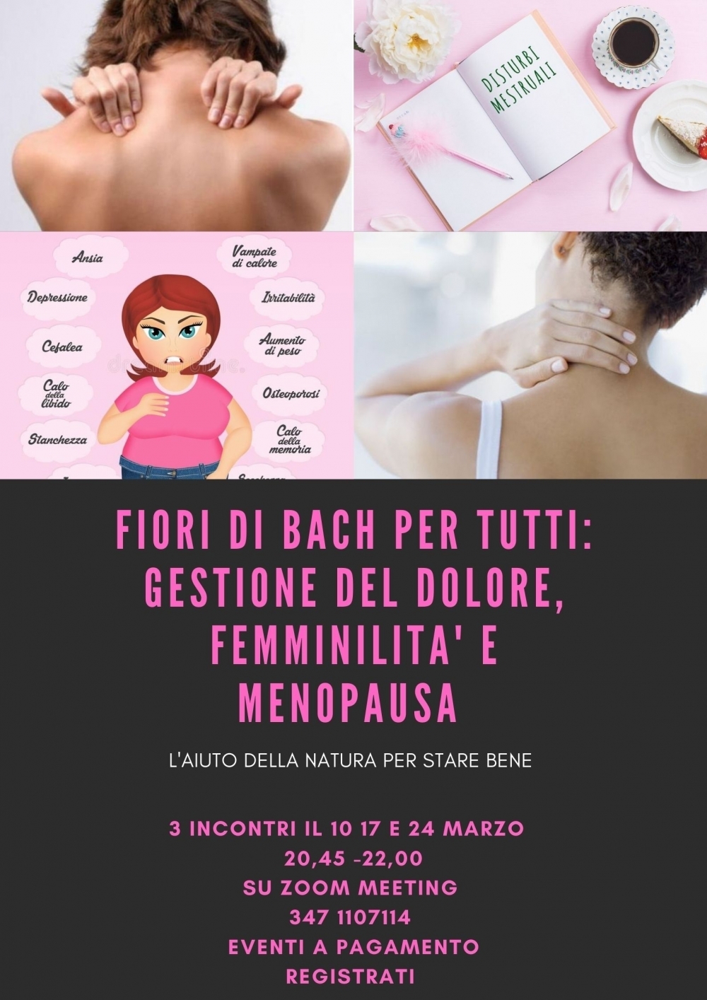 Percorso Floreale Dolore e Femminilità - NATUROPATA LIFE COACH ANTONELLA ANCESCHI - CARPI - MODENA - REGGIO - CONSULENZE ONLINE 