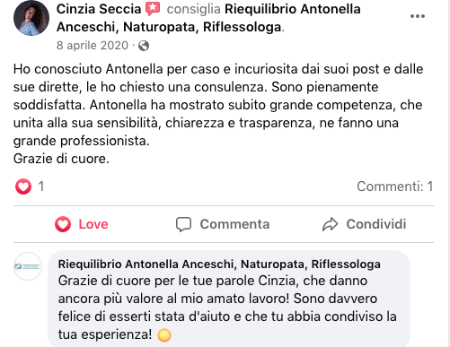 DICONO DI ME - NATUROPATA LIFE COACH ANTONELLA ANCESCHI - CARPI - MODENA - REGGIO - CONSULENZE ONLINE 