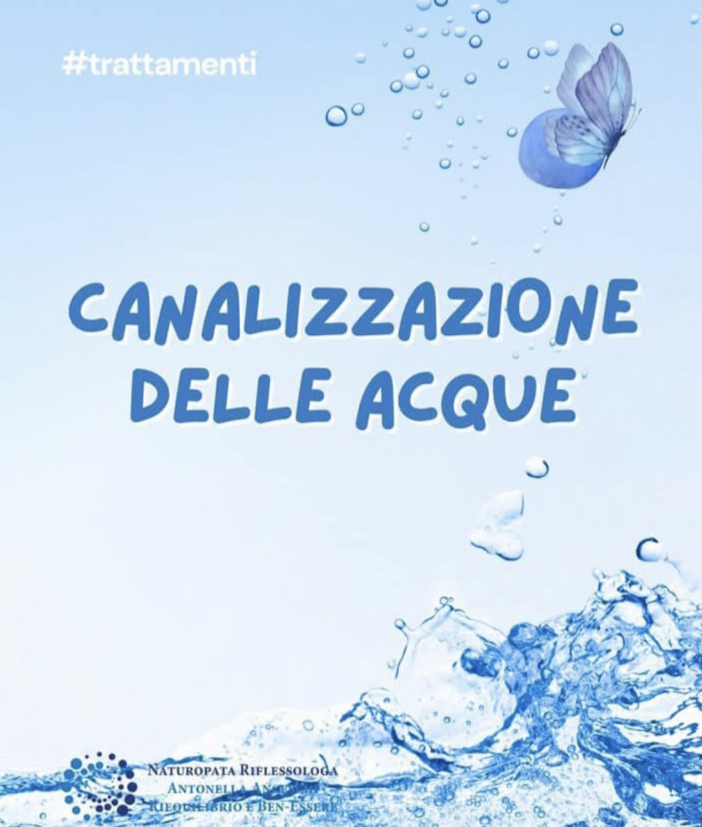 La Canalizzazione delle Acque per il drenaggio Corpo-Mente-Emozioni - NATUROPATA LIFE COACH ANTONELLA ANCESCHI - CARPI - MODENA - REGGIO - CONSULENZE ONLINE 