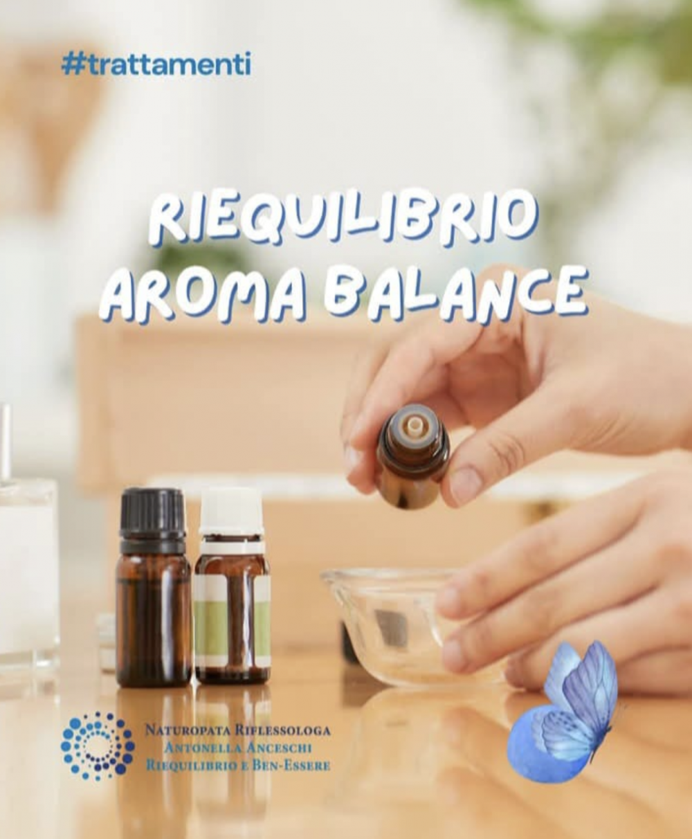 Riequilibrio Aroma Balance con oli essenziali - NATUROPATA LIFE COACH ANTONELLA ANCESCHI - CARPI - MODENA - REGGIO - CONSULENZE ONLINE 