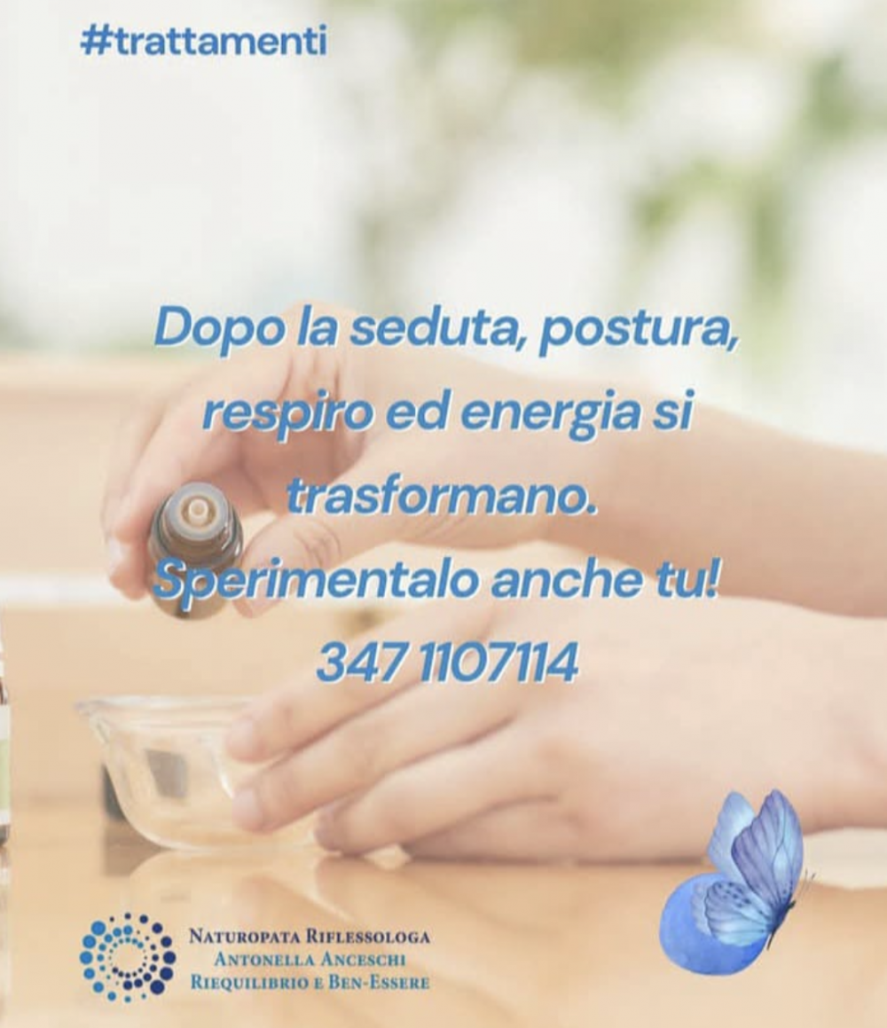 Riequilibrio Aromatouch con oli essenziali - NATUROPATA LIFE COACH ANTONELLA ANCESCHI - CARPI - MODENA - REGGIO - CONSULENZE ONLINE 